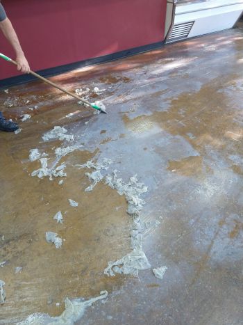 Commercial floor stripping in Dallas by Commercial Janitorial Services, Inc