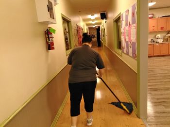 Floor cleaning in Lewisville by Commercial Janitorial Services, Inc